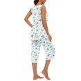 thumbnail image 5 of Christmas pajamas Christmas gift Women Soft Sleeveless Tank Top And Capri Pants With Pocket Loungewear Sets Pajamas Sets, 5 of 9