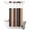 Brown, variant on No Hook Shower Curtain, Colored Stripes Shower Curtains for Bathroom with See Through Top Window, Modern Abstract Pink Blue Turquoise Lines Waterproof & Washable Bath Curtain Stand Up Stall 36"x72"