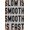 Color 3383, variant on slow is smooth smooth is fast Poster Metal Sign Retro Home Decorative Vintage Tin Sign 12 x 8 Inch