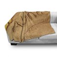 thumbnail image 3 of Aloha Soft Flannel Fleece Throw Blanket, Summer Holiday Season Themed Arrangement with Writing on the Sand Hawaii Print, Cozy Plush for Indoor and Outdoor Use, 60" x 80", Brown and Red, by Ambesonne, 3 of 6