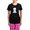 With Pink Pant, variant on CafePress - Bichon Sit Pretty Women's Dark Pajamas - Women's Short Sleeve Print T-Shirt and Pants Dark Cotton Pajama Set