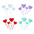 thumbnail image 1 of Balloons Cake Toppers,Balloons Cake Toppers 3D Love Heart Shape,Cake Decorations Ornaments Party Supplies,cupcake Decor Valentines Day Wedding,Anniversary Engagement Birthday Party F Soledad Primeros de la torta de globos, 1 of 10