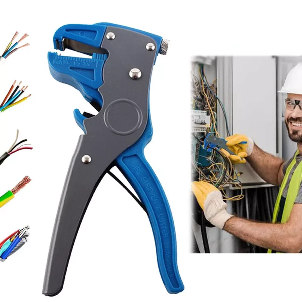 BUTTERFLY- Adjustable Automatic Wire Stripper Cable Cutter Multi Functional 2 In 1 Pliers,,
