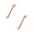 thumbnail image 1 of Watermelon Cutter Slicer Tool 2 In 1 Watermelon Cutter Stainless Steel Watermelon Slicer Portable Watermelon Fork Fruit Watermelon Slicer Cutter For Kitchen Party Camping Rose, 1 of 7