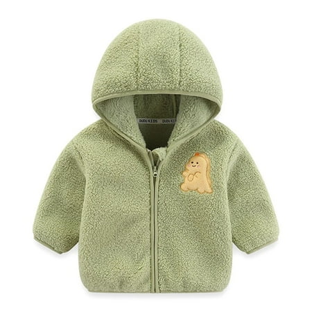 XBASW Toddler Baby Polar Fleece Jacket Coats for Boys Girls Zip-Up Light Jacket Kids Spring Autumn Winter Warm Outerwear 1-7Y