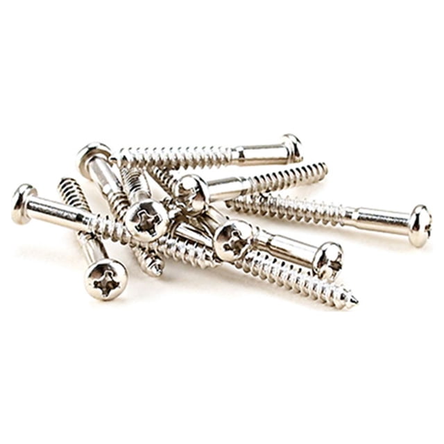 Phenofice 10Ud Tornillos Para Y Pickup De Guitarra Eléctrica En Metal Duradero Plateado