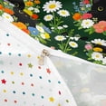thumbnail image 4 of jejeloiu Colorful Wildflower Garden Duvet Cover Set Kids,Watercolor Floral Black Cat Bedding Full For Girls,Reversible,3pcs(No Comforter), 4 of 6