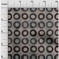thumbnail image 2 of oneOone Cotton Flex Black Fabric Circle Diy Clothing Quilting Fabric Print Fabric By Yard 40 Inch Wide, 2 of 4