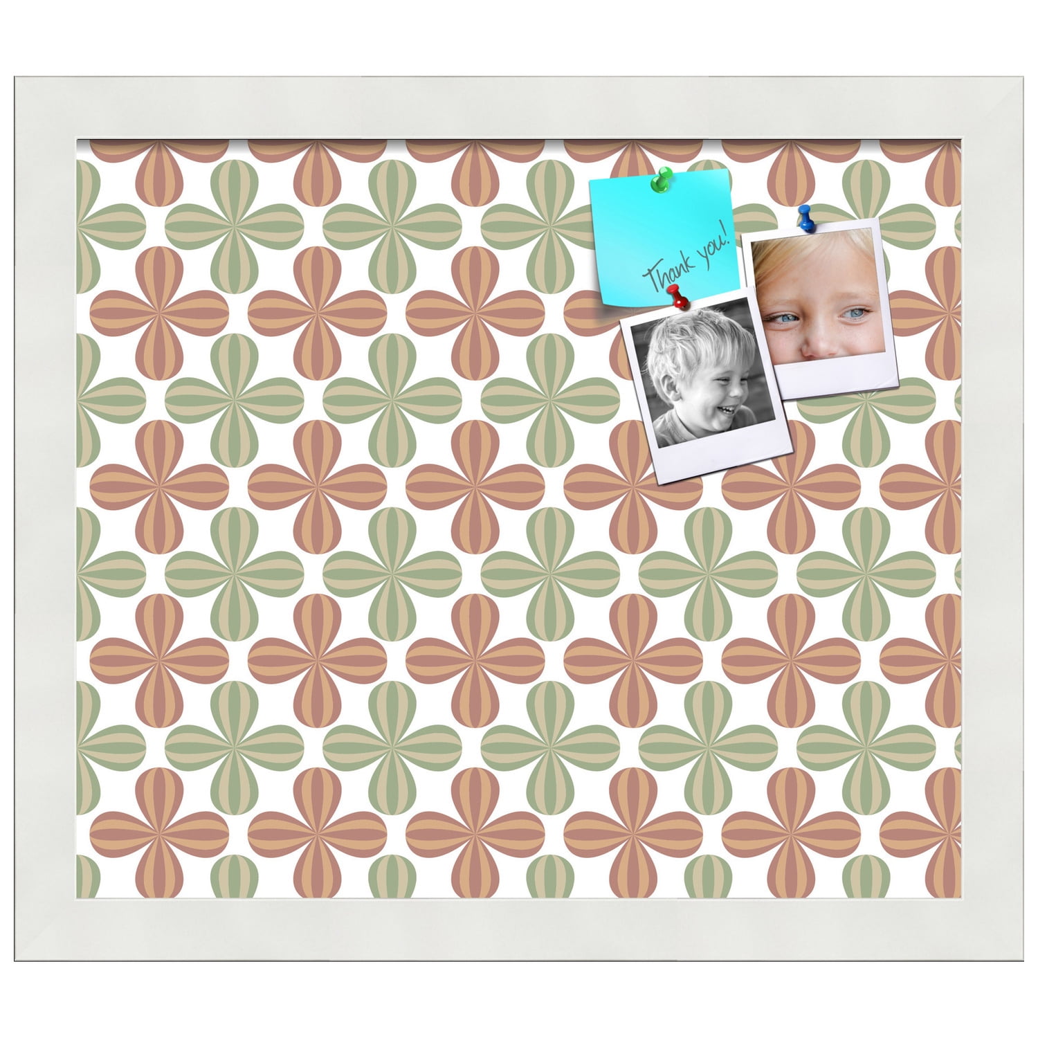 PinPix ArtToFrames 12x10 Custom Cork Bulletin Board    Poster Board Has a Fabric Style Canvas Finish, Framed in Satin White Frame (PinPix-558)