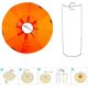 thumbnail image 3 of 12pcs Halloween Pumpkin Lantern Pumpkin Hanging Paper Lanterns For Halloween Indoor Outdoor, 8, 3 of 3