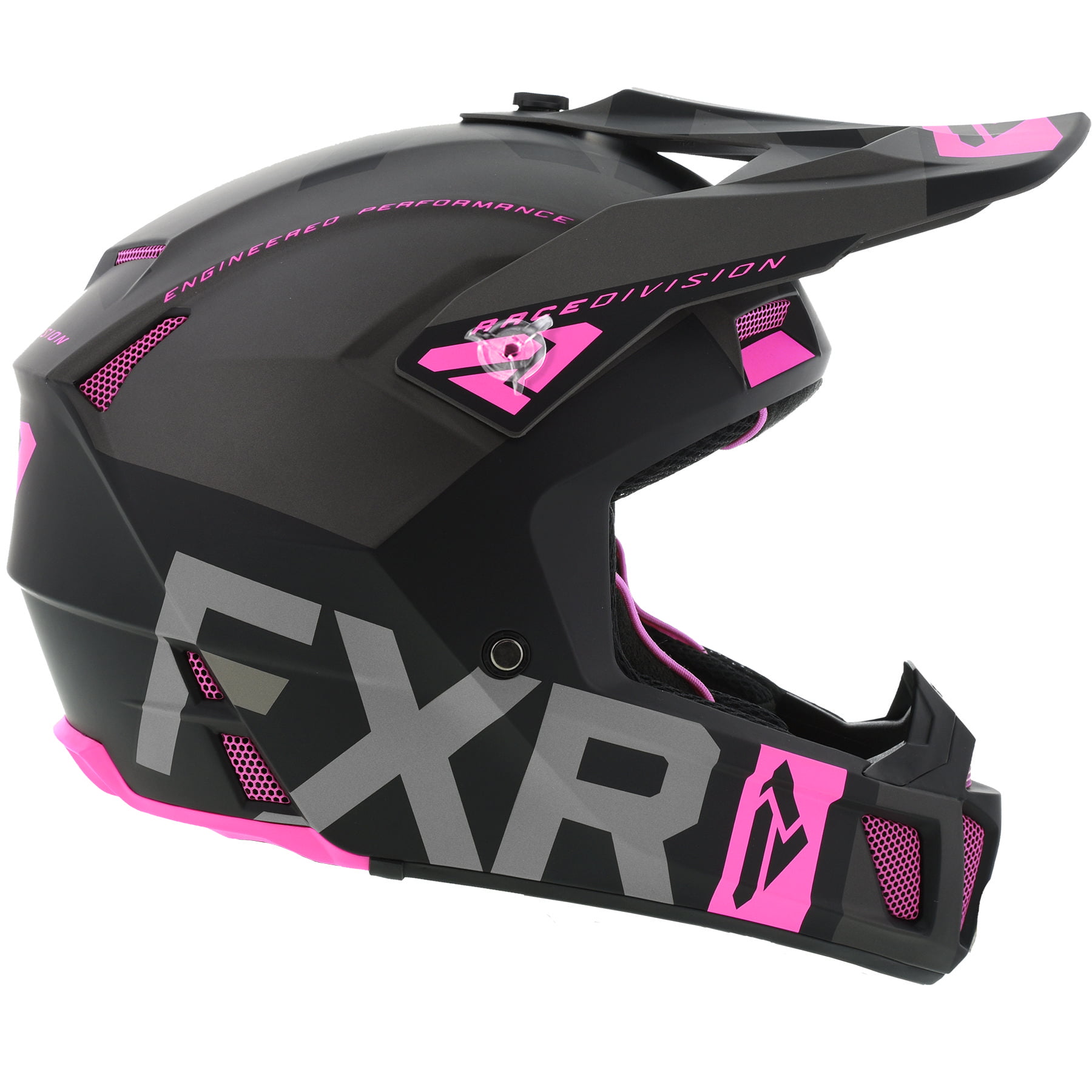 FXR Adult Black/Charcoal/Elec Pink Clutch Evo Helmet Snowmobile 2020 ...