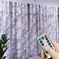 thumbnail image 2 of Curtain LED String Light 2025 Christmas Lights Holiday Party Supplies Outdoor Garland New Year Party Garden Home Wedding Decor (Multicolor,4x3M 450LEDs), 2 of 7