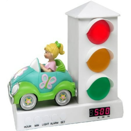 It's iout Time Stoplight Sleep Enhancing Alarm Clock for Kids, Groovy Car with