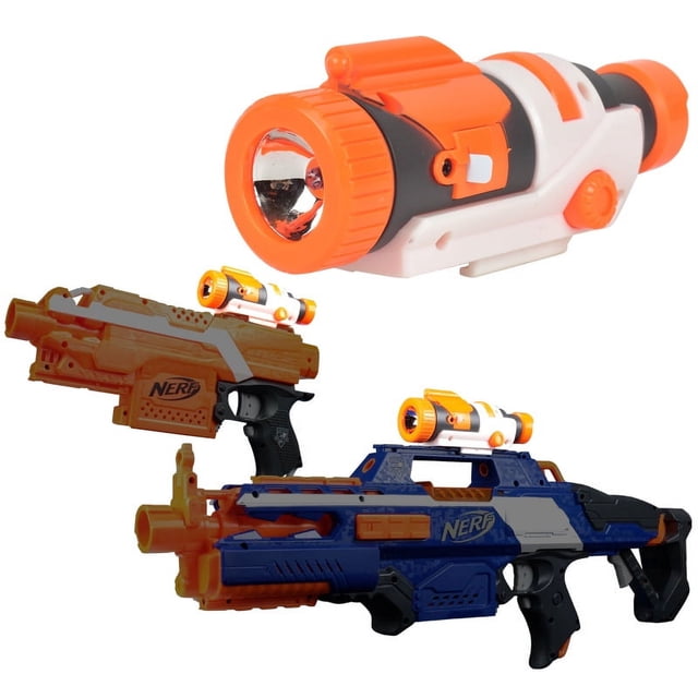 Mira telescópica con linterna, mira telescópica con luz LED, de plástico, ligera, para pistolas de juguete