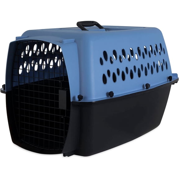 Pet Porter Fashion Dog Kennel 19", Scuba Blue, for Pets up to 10lbs, Made in USA