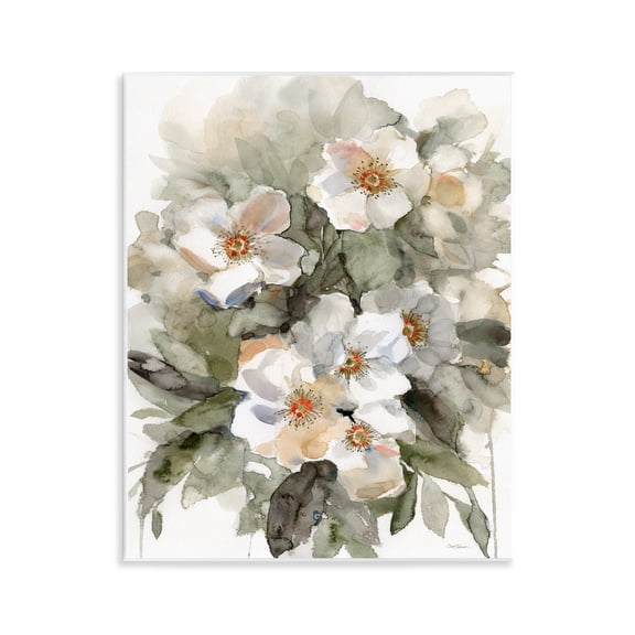 Stupell Industries Abstract Floral Bundle Plants & Flowers Painting Unframed Art Print Wall Art, 11 x 14