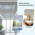 thumbnail image 4 of Ceiling Light Cover for Classroom, Geometric Striped Pattern Magnetic Fluorescent Light Covers Filter for School,Office, 2X4&nbsp; FT, Pack of 2, Navy Grey White Wave Pattern, 4 of 8