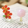 thumbnail image 4 of Glass Flower Smooth Surface Desktop Decoration Glass High Simulation Glass Flower Ornament for Living Room, 4 of 8