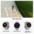 thumbnail image 5 of Garmin Forerunner 970, Premium GPS Running and Triathlon Smartwatch, AMOLED Display, Built-In LED Flashlight,, Soft Gold Titanium with French Gray Case and French Gray/Translucent Indigo Band, 5 of 7