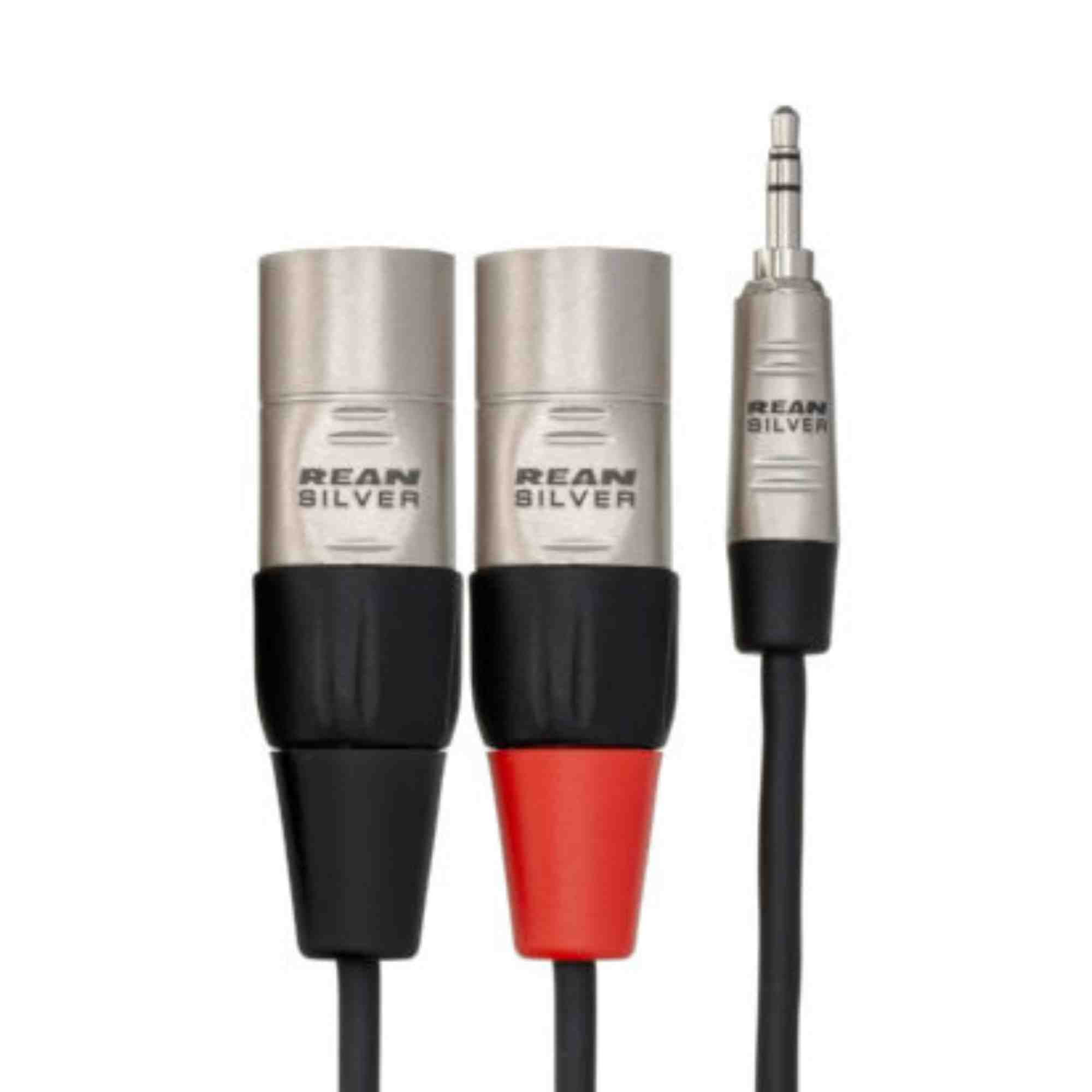 Hosa Technology 6' REAN 3.5mm TRS to Dual XLR3M 24 AWG Pro Stereo Breakout Cable