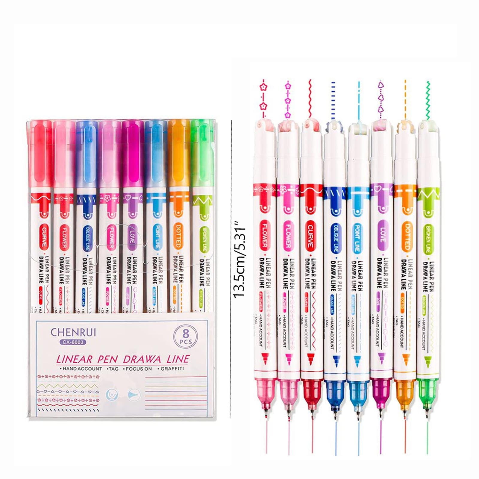 DTBPRQ Gel Pens, Colored Pencils Creative Ball-point Pen Cute New