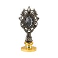 thumbnail image 2 of Cuadros Decorativos Manija de sello de columna romana de metal ornamental para invitaciones de boda (gris negro) Tmvgtek embutido en tela, 2 of 3
