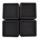 thumbnail image 2 of Elevadores de cama apilables duraderos, patas para muebles a prueba de insectos, cuadradas, negras, a prueba de humedad, 4 Uds., 2 of 5