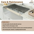 thumbnail image 5 of CASAINC 33 in. Farmhouse Apron-Front Single Bowl 18-Gauge Brushed Stainless Steel Kitchen Sink Bottom Grid Strainer, 5 of 9