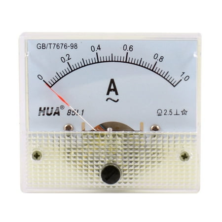 85L1 AC 0-1A Sqaure Fine Tuning Dial Panel Ampere Meter Amperemeter