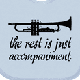 thumbnail image 4 of Inktastic Trumpet Music Joke Boys or Girls Baby Bib, 4 of 4