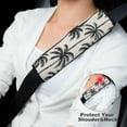 thumbnail image 4 of WYYP Palm Tree Car Seat Belt Cover Pad Protect Neck Shoulder Seat Belt Rubbing 2Pcs, 4 of 6