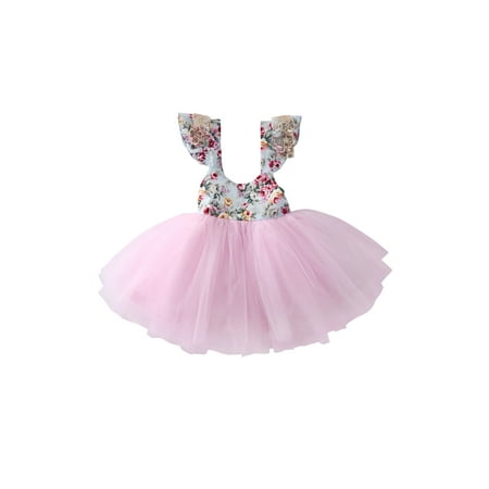 

Flower Girl Princess Dress Kid Baby Party Wedding Bridesmaid Tulle Tutu Dresses