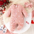 thumbnail image 2 of CaComMARK PI Baby Bodysuit Onesie One Piece Clearance Newborn Home Outfit Long Sleeve Romper 3-6 Months Zipper Jumpsuit Infant Clothes Girl Boy Gift Cheapest Items on Sale Pink 3M, 2 of 6