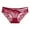 Wine, variant on Womens High Waist Sexy Lace Mesh Underwear Womens Underwear Comfortable Lace Thong Ruffled Panties Women Pack Barely There Panties for Women Bikini Lot Feel Foxy Booster on Clearance L White