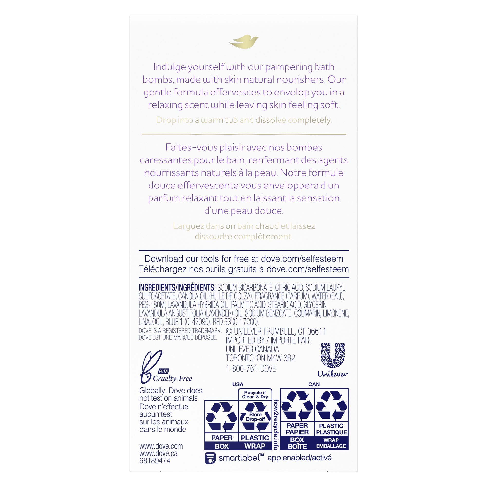 Dove Nourishing Secrets Bath Bombs, Lavender & Chamomile, 2 ct photo 3