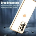 thumbnail image 3 of for Samsung Galaxy A23 5G Case Love Heart Plating Electroplate Luxury Elegant Case Camera Protector Soft TPU Shockproof Protective Corner Back Cover Galaxy A23 5G Case -White, 3 of 5
