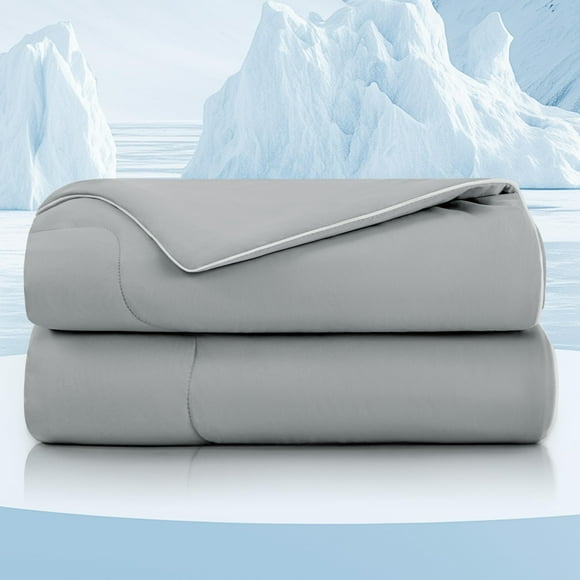 Cooling Comforter Love's cabin King Size, color gris, 275 x 230 cm