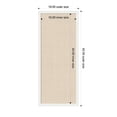 thumbnail image 5 of Kate and Laurel Framed Fabric Pinboard 18 x 42, Neutral Weave Printed Linen Decorative Bulletin Board for Use as a Vision Board or Wall Organization, Bethany White Frame, 5 of 8