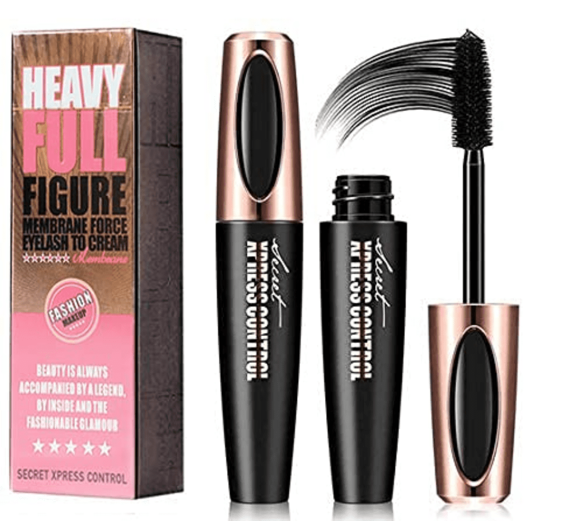 Secret Xpress Control 4D Silk Fiber Eyelash Mascara Extension Black Waterproof Eye Lashes (One Unit)