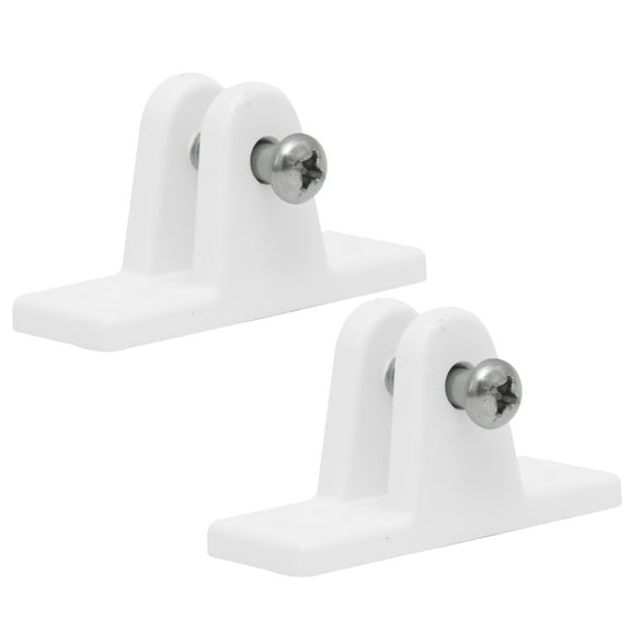 Five Oceans Marine Bimini Top 90 Degree Deck Hinge with Screw Pin, White Nylon, Ideal for Pontoon, Fishing, Ski Boats, 2-Pack FO1879-M2