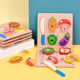 thumbnail image 3 of Gwong Juguete 1 set Block Jigsaw Creative Early Learning DIY Hortalizas de madera Bloque de rompecabezas para niños Gwong 30010707, 3 of 6