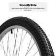 thumbnail image 4 of HILAND Bamcbase Vélo de Montagne pour Femmes, 24 26 Pouces 18 Vitesses Vélo Hybride de Navettage pour Adultes, Sport Hardtail Sentier VTT, 4 of 6