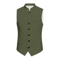 thumbnail image 4 of Byoo Vertical Texture Mandarin Collar Button Vest for Toddler Boy Sleeveless Bavarian Oktoberfest Top Blouse, 4 of 5