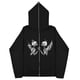 thumbnail image 3 of Sudadera Y2K de calavera oscura europea y americana para hombre y mujer, sudaderas con capucha góticas para pareja, sudadera Harajuku con cremallera de gran tamaño 2023, 3 of 5