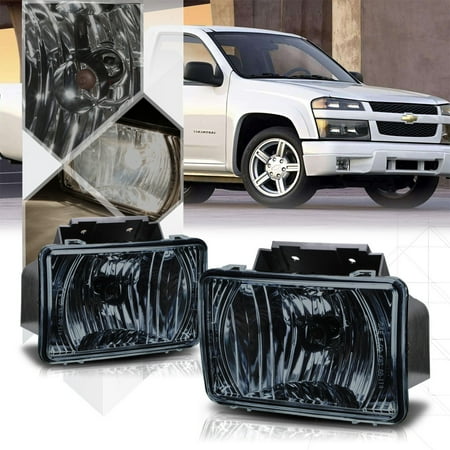 Chrome Housing Smoked Lens Fog Light Lamps For 04 12 Chevy Colorado Chrome Housing Smoked Lens Fog Light Lamps For 04 12 Chevy Colorado Gmc Canyon 05 06 07 08 09 10 11