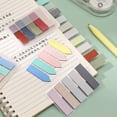 thumbnail image 3 of Musbetu 4Pcs Sticky Index Tabs Sorting Paper Stationery Labels Fluorescent Index Sticker for Home Office School, 3 of 7