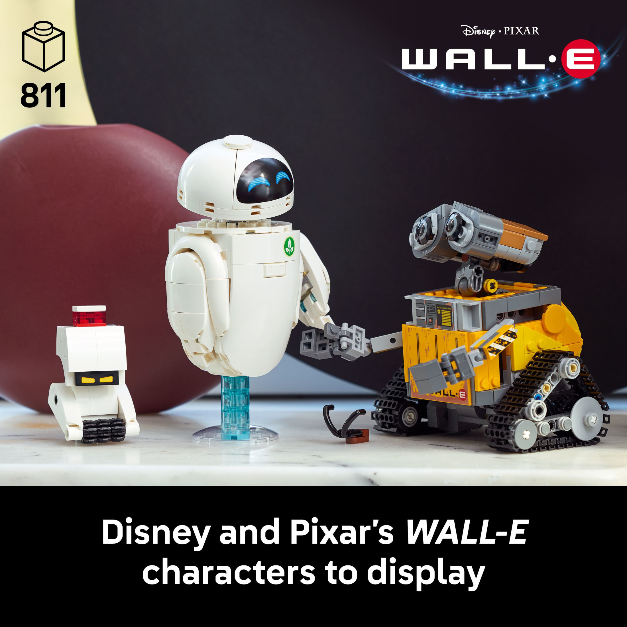 LEGO Disney y Pixar Wall-E y EVE Set de Construcción para Adultos, Mayores de 18 - Decoración para Oficina en Casa, Estante o Habitación para Fans de Disney - Regalo para Cumpleaños - 43279 3