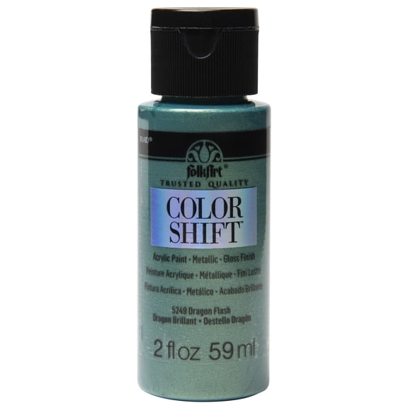 FolkArt Color Shift Gloss Finish Metallic Acrylic Paint, 12 Pack