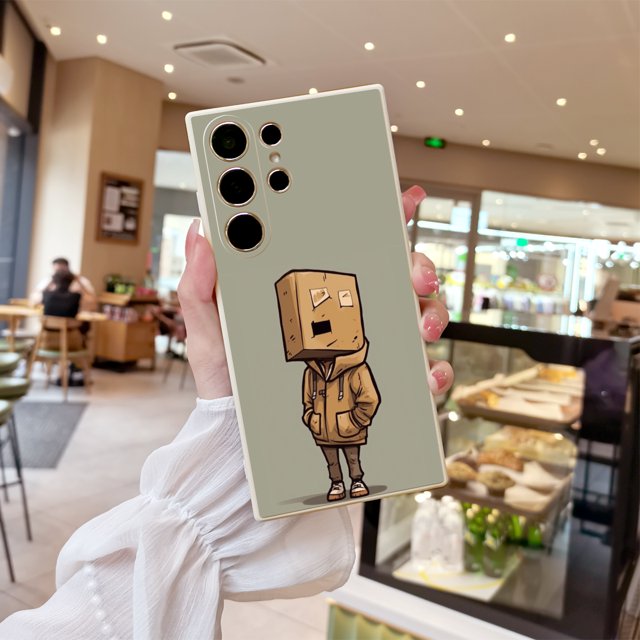 Mejore la protección de su iPhone con una funda de goma TPU con diseño de dibujos animados elegante y minimalista