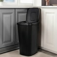 thumbnail image 5 of DreamyTrendy 13 Gallon Kitchen Trash Can with Lid, Heavy-Duty Plastic Garbage Bin, Odor-Proof & Leak-Proof Design for Home, Office, or Bathroom Black, 5 of 9